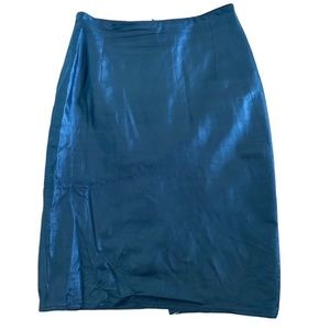 Vintage Anne Klein high waisted genuine leather skirt size 8